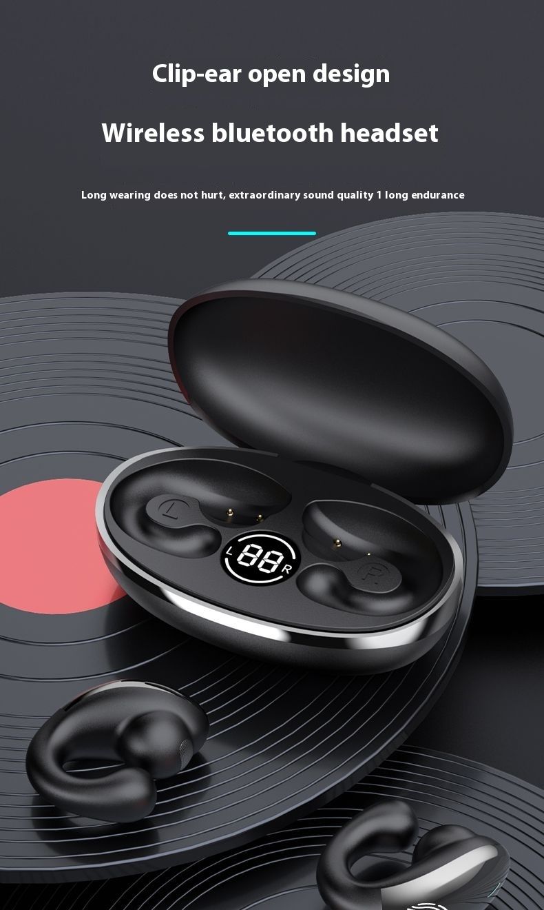 Nouveaux écouteurs Bluetooth fonctionnant sans porter les oreillettes pour une veille ultra-longue avec commande tactile_voghion.com