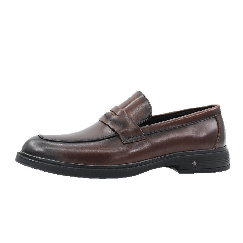 Frühling Neue High-End-Business-Kleiderschuhe Herren Leder Vielseitige Loafer im britischen Stil für Herren_voghion.com