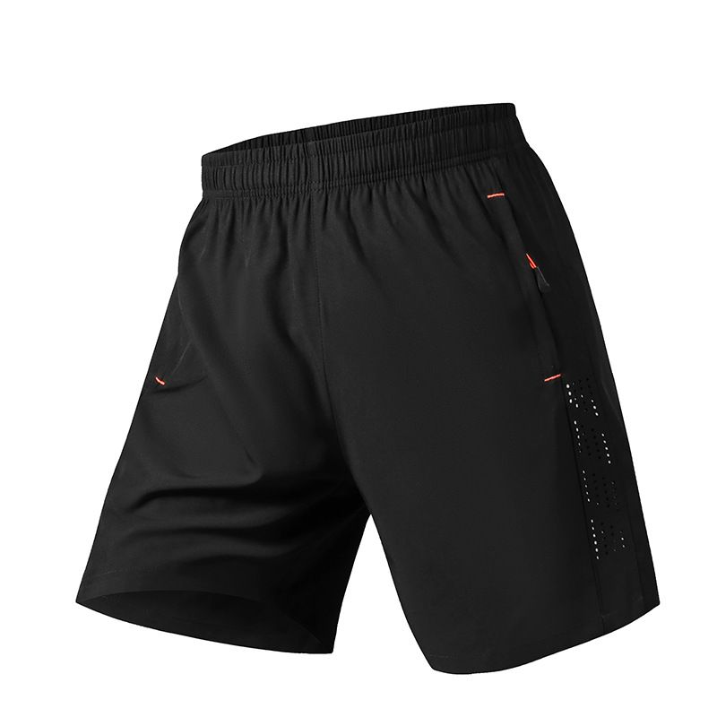 Ice Silk Cropped Pants In Summer, Thin Casual Quick Drying Pants, Loose Fit Sports And Fitness Running Shorts For Men_voghion.com
