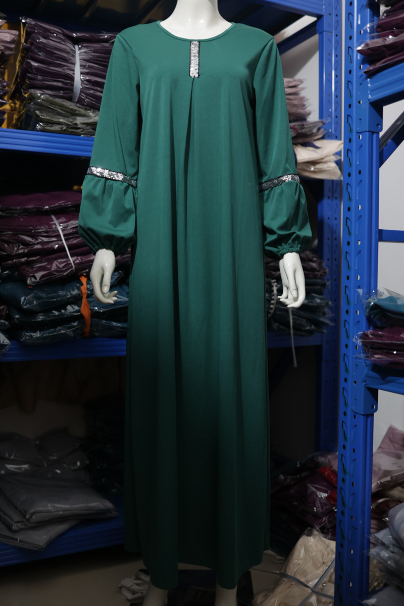 Naiste abaya Lähis-Ida satüüraraabia moe pikkade varrukatega abaya kleit vabaaja litritega päikesekleidi rõivad_voghion.com
