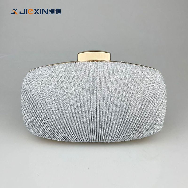 Borsa da sera formale cheongsam a spalla singola con pieghe scintillanti alla moda_voghion.com