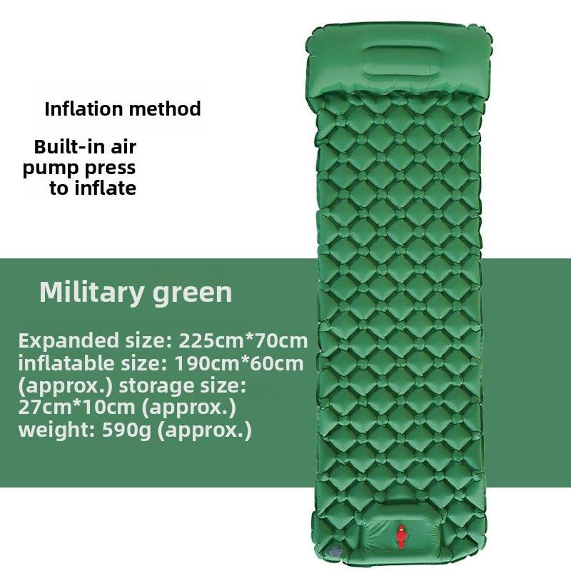 Thickened Outdoor Foldable Portable Tent Nap Ground Moisture-Proof Single Double Egg Nest Inflatable Mat_voghion.com