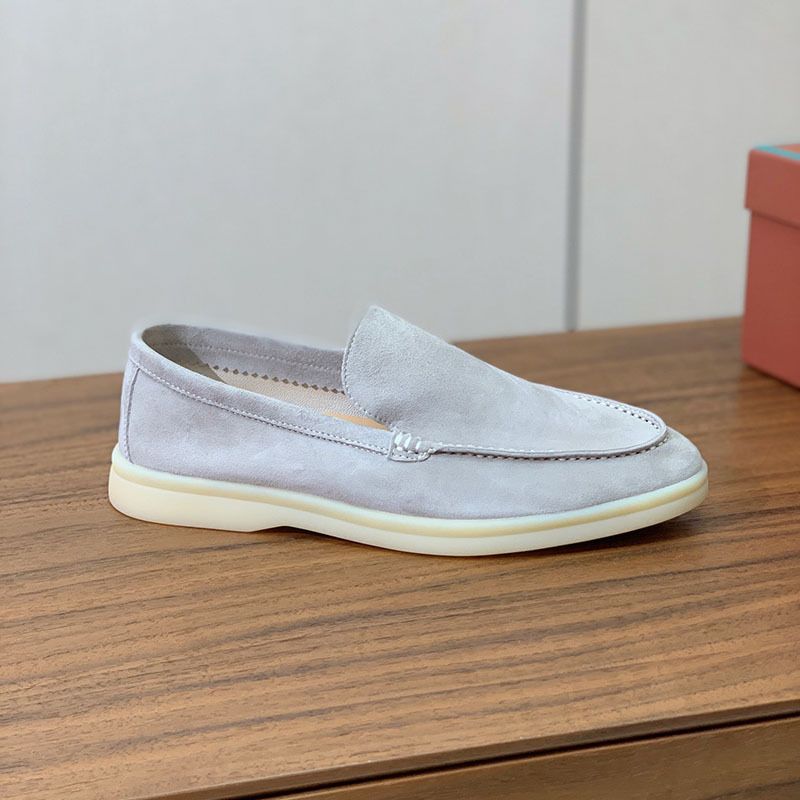 25 New Loafers Couple Shoes Flat Slip-On Lazy Suede Oxford Soft Sole Moccasins_voghion.com
