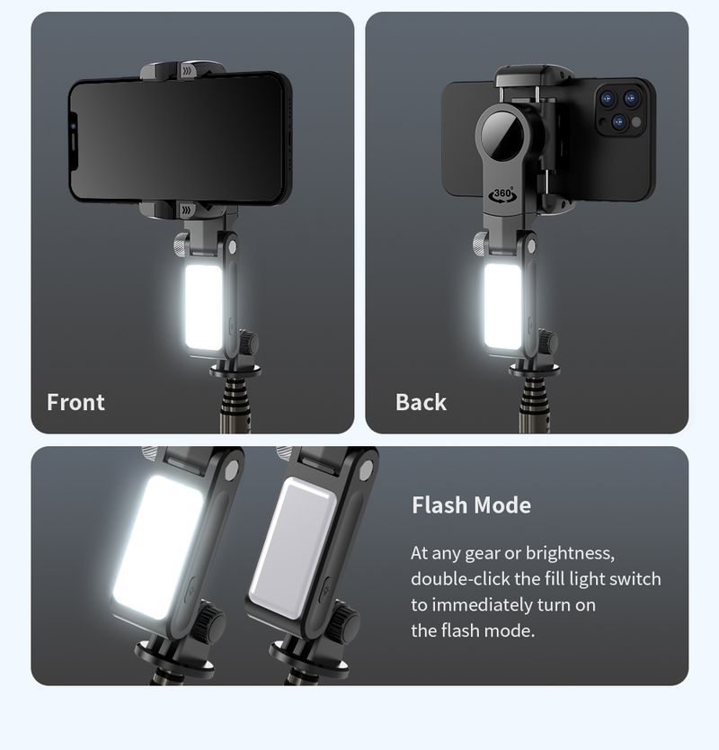 Selfie Stick Phone Gimbal Stabilizer For IPhone Android Action Camera Tripod Cellphone Mobile Cell Smartphone Handle_voghion.com