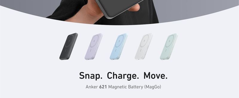 622 Magnetic Wireless Power Bank Bracket External Power Supply Portable 5000mAh Magnetic_voghion.com