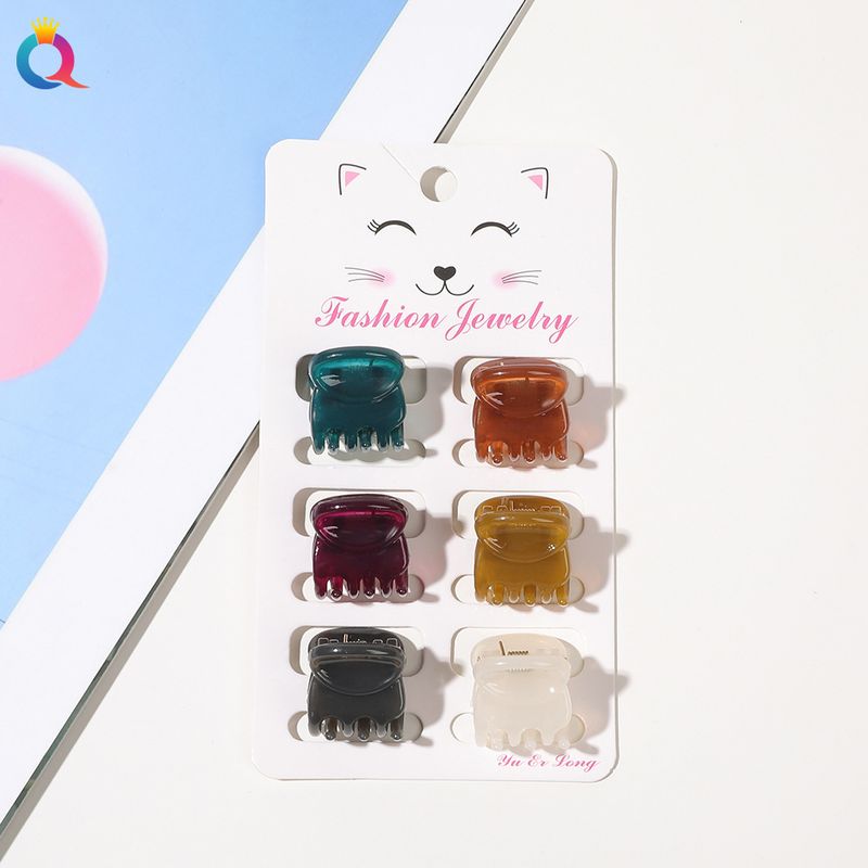 Mini-Haarspangen-Set – 6-teiliges Haarklammer-Set in matten Pastellfarben für Damen (klein, rutschfest, vielseitig für Ponyfrisuren und Hochsteckfrisuren)_voghion.com