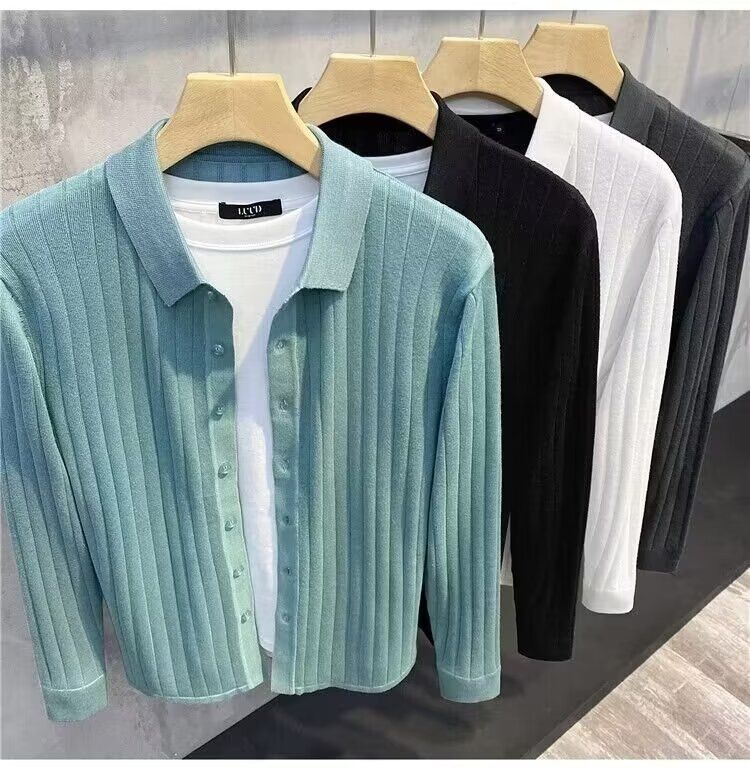 Men's Clothing 2024 autumn and winter trendy men's new men's casual jacket warm cardigan sweater sweater_voghion.com