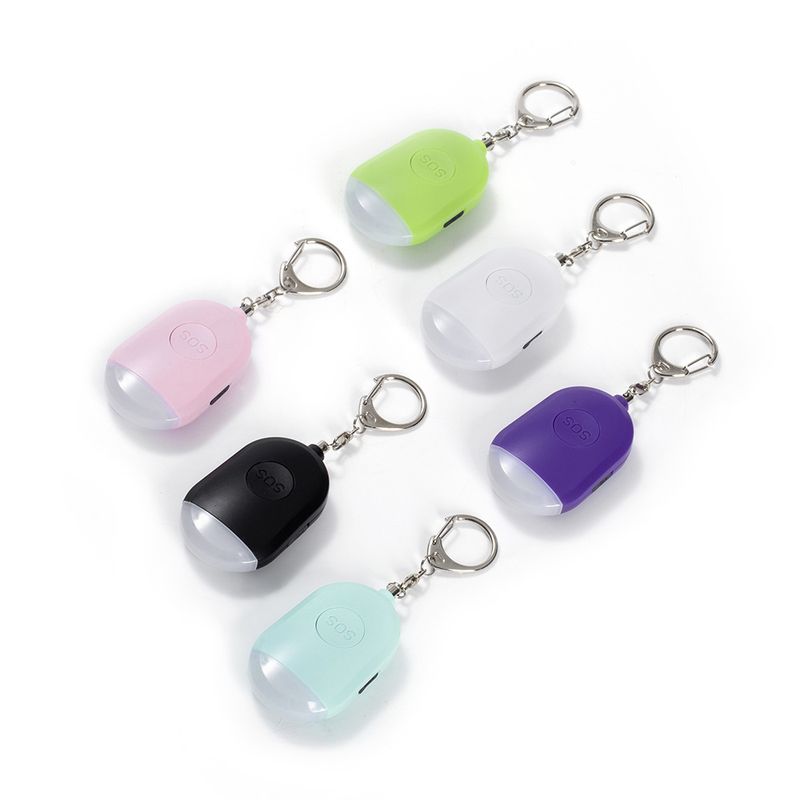 Personal Safety Alarm For Women – 130dB Anti-Theft & Emergency SOS Device With LED Strobe Light, Keychain & Bag Clip (6 Colors)_voghion.com