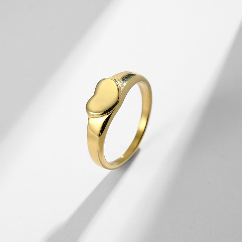 Bracciale da donna con anello a forma di cuore in acciaio inossidabile Anelli singoli_voghion.com