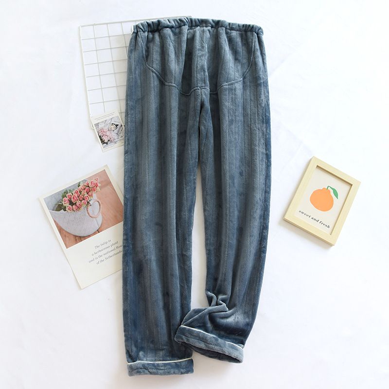 Calças de maternidade ultramacias com suporte para barriga - Calças térmicas de flanela grossa para gravidez e pós-parto (várias estampas e tamanhos)_voghion.com