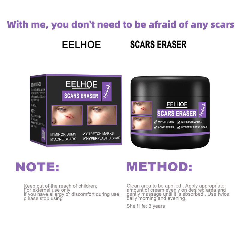 EELHOE Narbe zur Aufhellung postoperativer Narben, zur Glättung der Haut, zur Reparatur und Befeuchtung der Hautpflegecreme_voghion.com