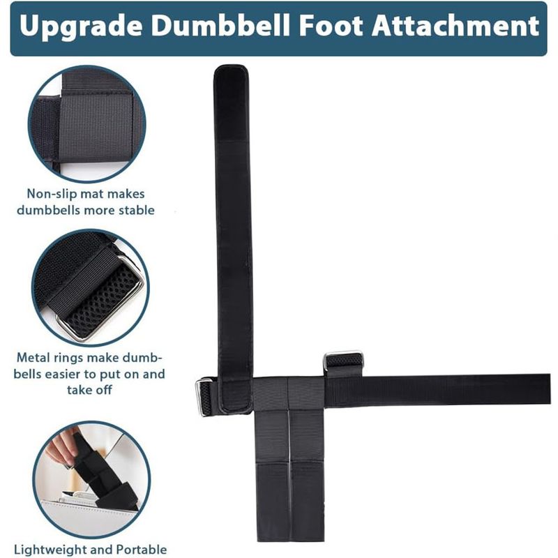 Cinghie per caviglia migliorate, manubri, regolabili, cinghie per sollevamento pesi, allenamento della forza delle gambe_voghion.com