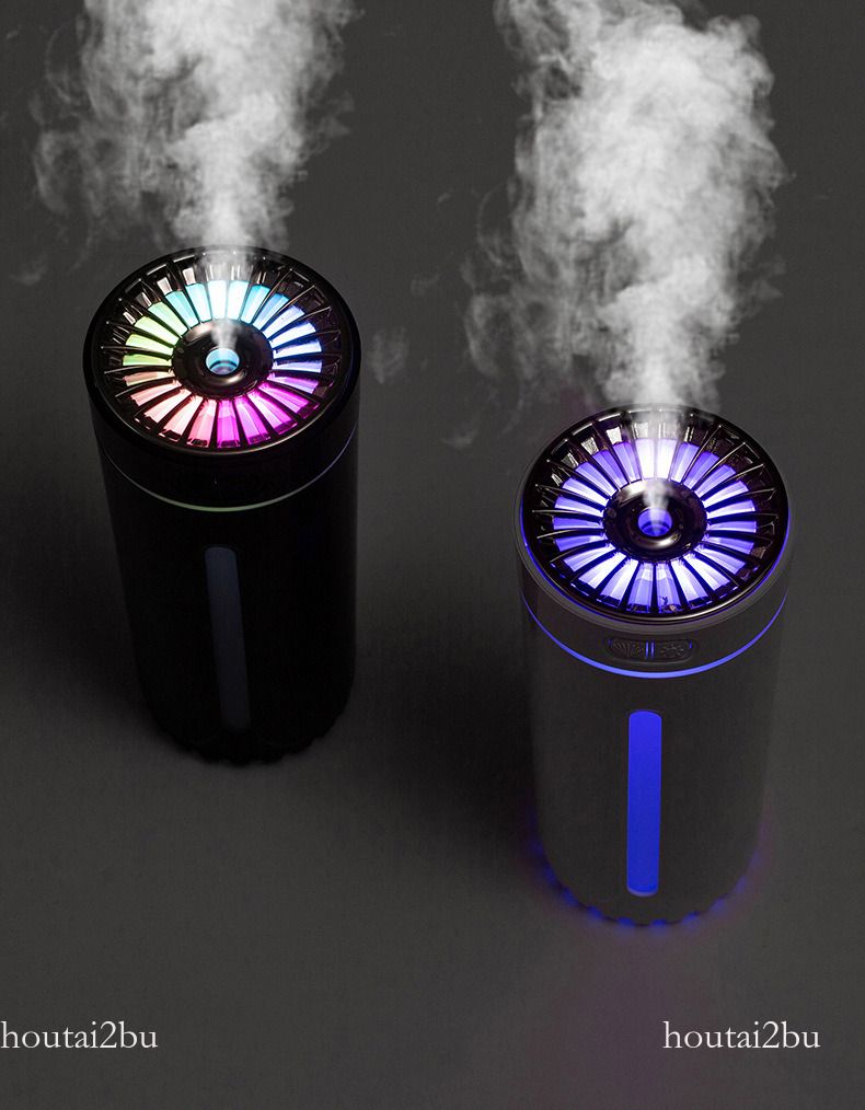 Phantom Cup Humidifier, USB Aromatherapy Diffuser With 7-Color Light, Large Spray For Car & Desktop_voghion.com