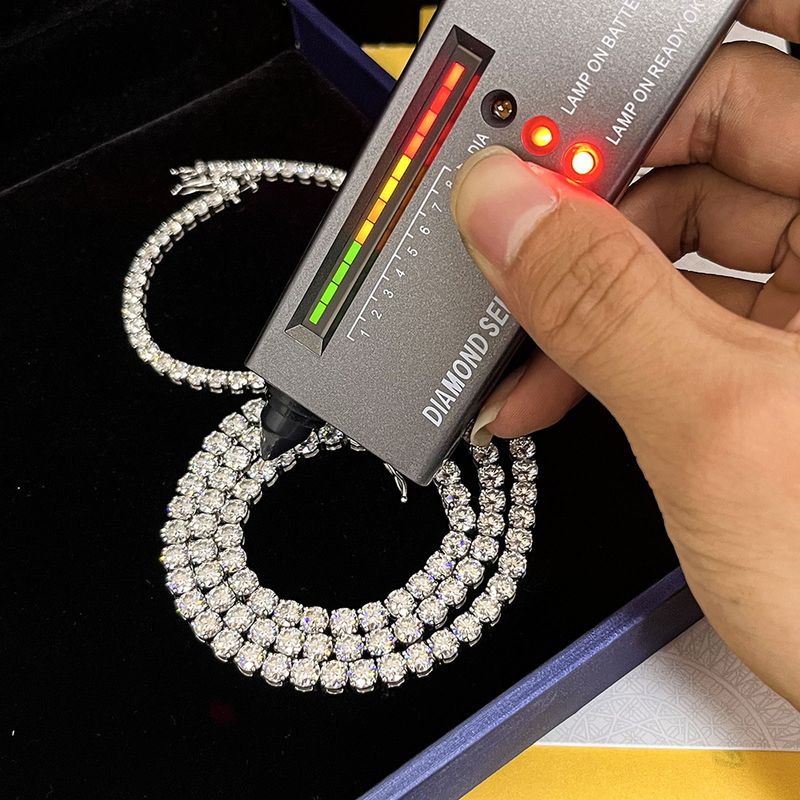 Modische Tennis-Halskette mit Moissanit-Steinen und GRA-Zertifikat, 2,5–5 mm Labordiamant für Damen und Herren, Sterg-Splitter-Halskette_voghion.com