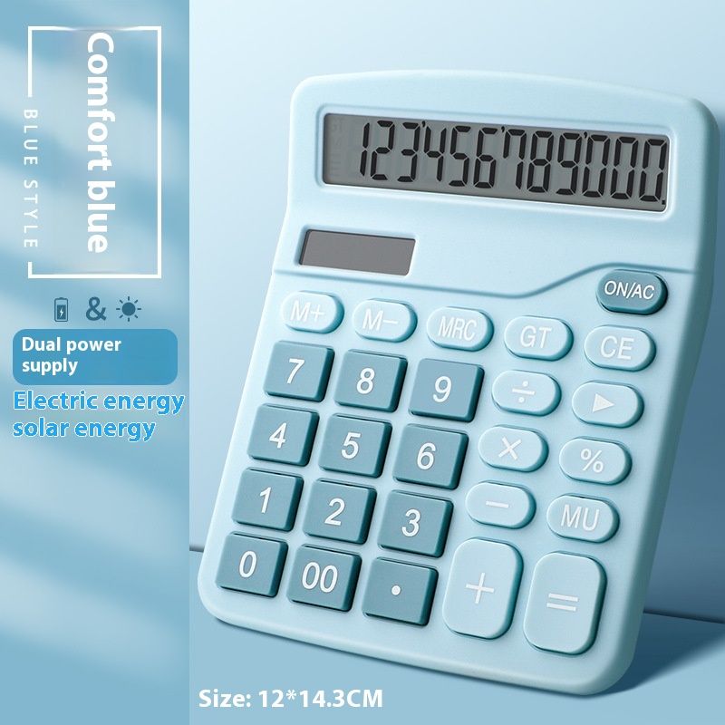 Dual Power Calculator Solar Office Accounting, Student Computer For Finance, Portable_voghion.com