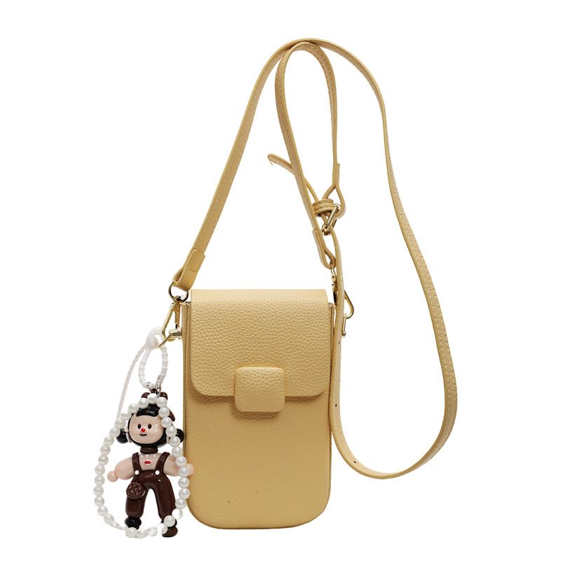 Niche Design Mini Phone For Women 2025 Summer New Fashion Textured Magnetic Buckle Shoulder Crossbody Bag_voghion.com