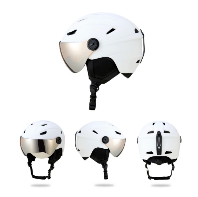 2024 Neuer Skispiegel Integrierter Outdoor-Sport Erwachsener Einzel-/Doppelbrett Warmer Schneehelm_voghion.com