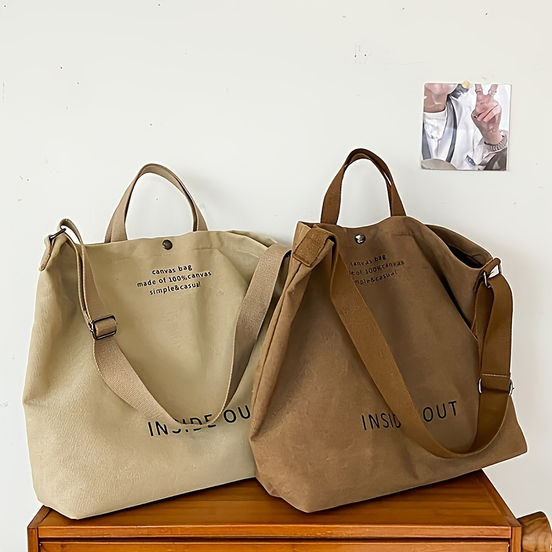 Lässige modische Umhängetasche mit großem Fassungsvermögen, trendige Handtasche mit Reißverschluss und verstellbarem Riemen_voghion.com
