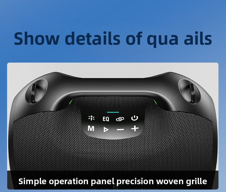 【Wysoka jakość】 Fanatic Ze01 Bluetooth przenośny zewnętrzny wodoodporny głośnik o dużej mocy z mikrofonem do karaoke w domu_voghion.com