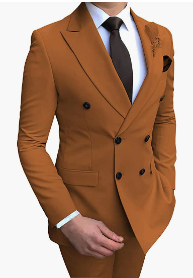Costume d'affaires et de loisirs de mariage, ensemble de costume de banquet de mariage en deux pièces pour marié et garçon d'honneur, homme_voghion.com
