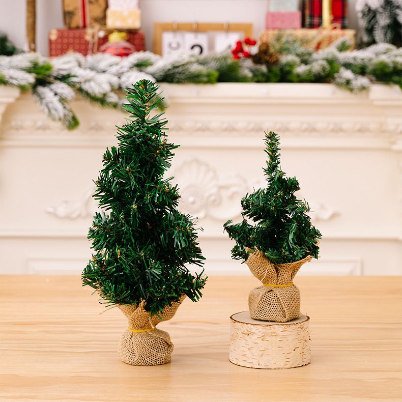 Ziemassvētku dekoratīvs mini eglīšu audums Ziemassvētku eglīšu stieņu rotājumi 30 cm Ziemassvētku eglītes darbvirsmas rotājumi_voghion.com