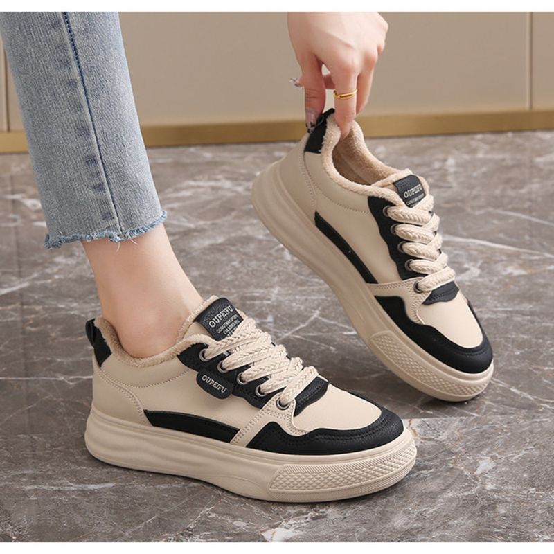 ins Korean Version Of Thick Soled Daddy Female Autumn New Student Running Sports Increase Casual Shoes_voghion.com