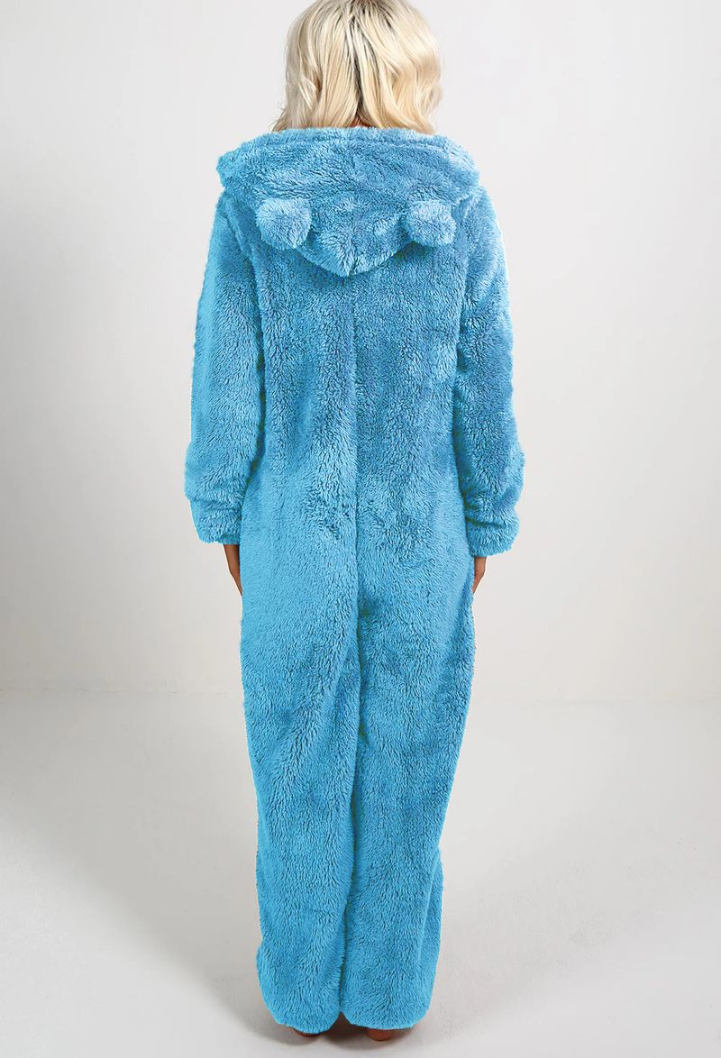 Damenbekleidung, gemütlicher Fleece-Overall mit Kapuze – warme lange Winterhose für Damen, hohe Elastizität, Übergröße erhältlich, lässiges einteiliges Outfit_voghion.com