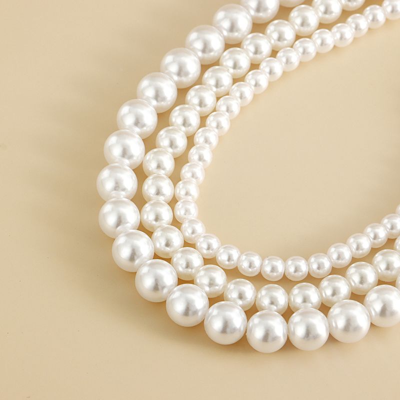 Three layer high gloss pearl handmade fishing line woven shoe chain geometric high grade foot ornaments_voghion.com