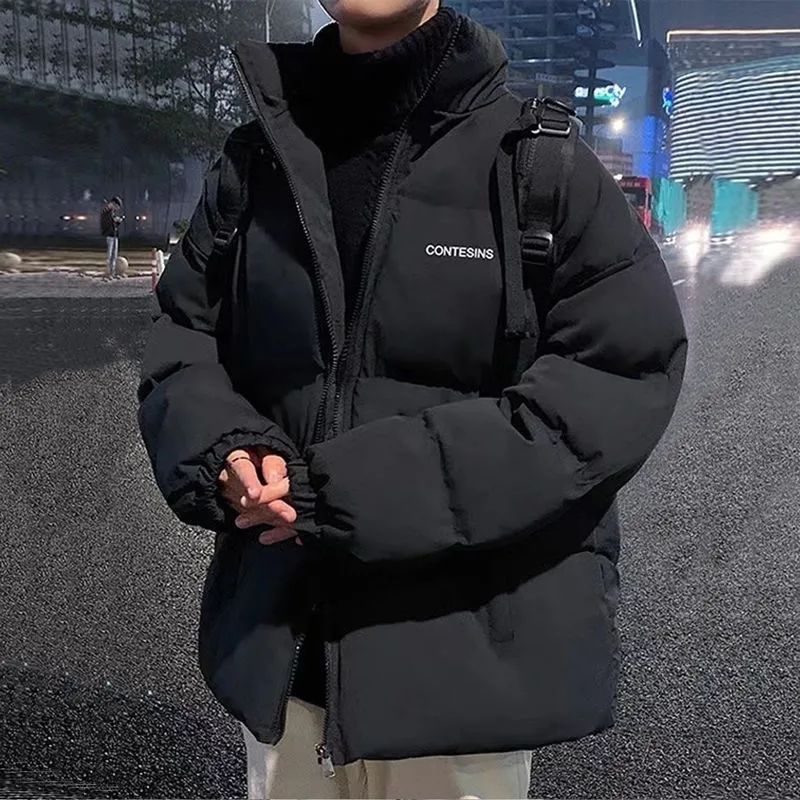 Cotone uomo inverno 2023 nuovo marchio alla moda coppia pane sciolto giovane giacca di cotone collo in piedi cappotto uomo 12_voghion.com
