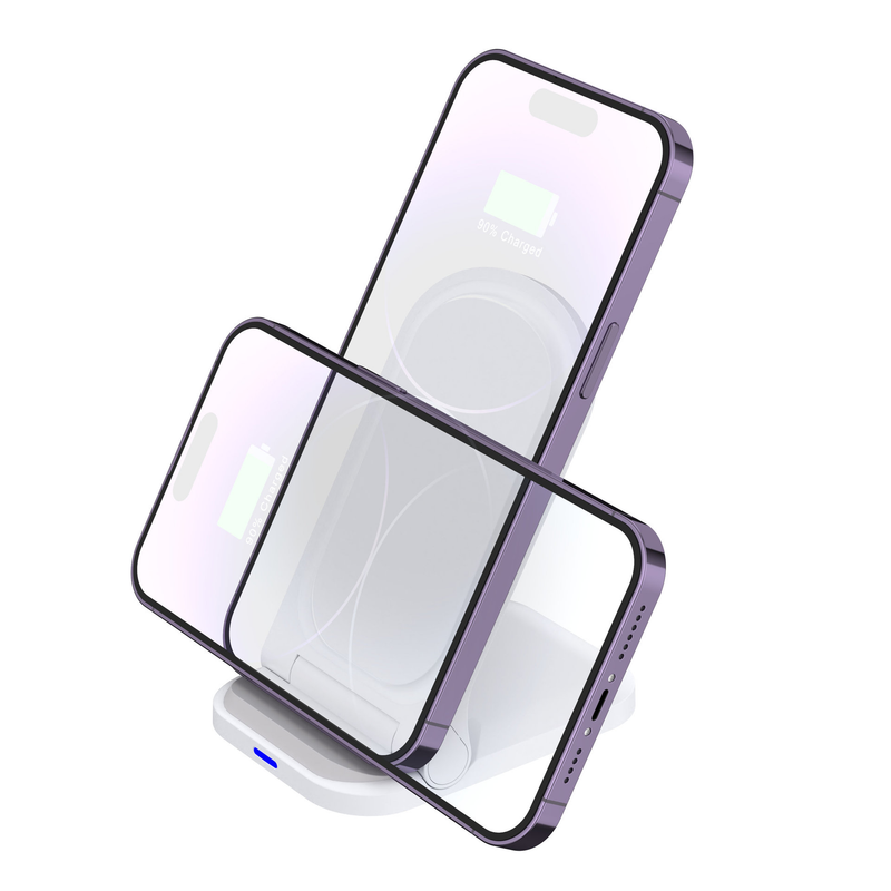 Folding 2-in-1 Charger Suitable For Huawei Mobile Wireless Fast Charging Vertical Folding Stand_voghion.com