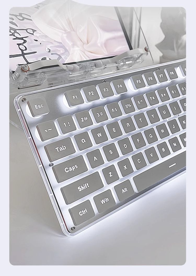 Mengzu Silent Echtes mechanisches Gefühl für Frauen Büro Kabelgebundener Laptop GX Gaming-Tastatur und -Maus_voghion.com