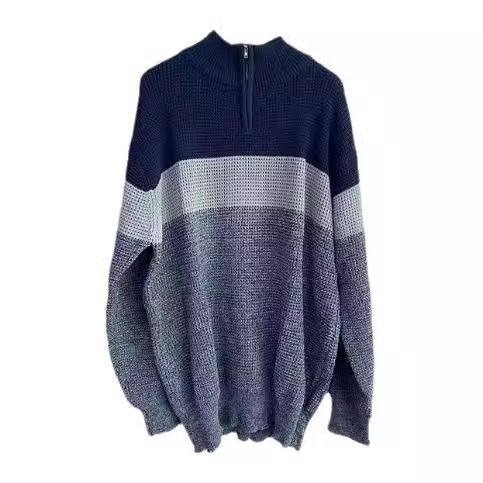 Lässiger Strickpullover Pullover Loose Fit Langarm Herbst Herrenbekleidung_voghion.com