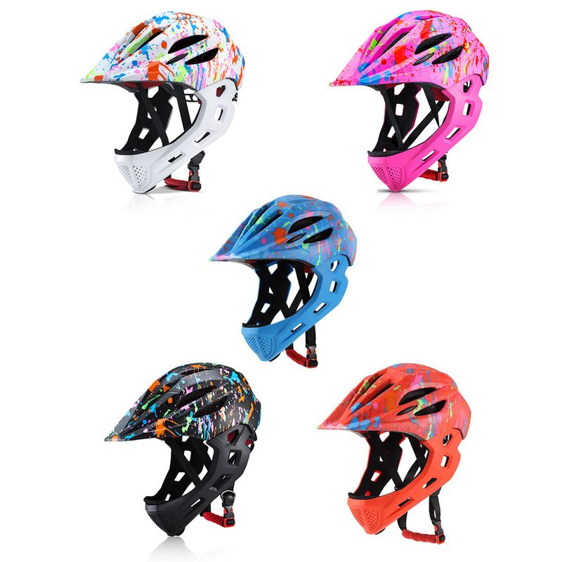 Verstellbarer, atmungsaktiver Kinderfahrradhelm für Kleinkinder, leichter Integralhelm mit LED-Licht, 16 Öffnungen für 46–5_voghion.com
