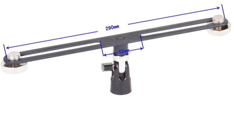 Alctron MAS020 podwójny statyw stereo do nagrywania dwóch mikrofonów_voghion.com