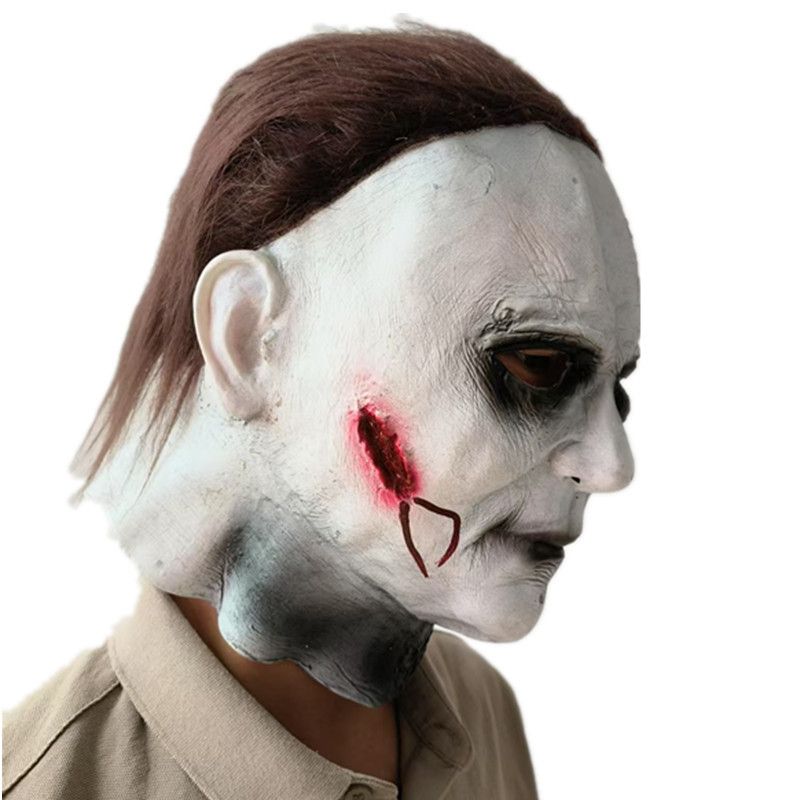 Halloween Horror Michael Myers Moonlight COS Costume Performance Prop Mask_voghion.com