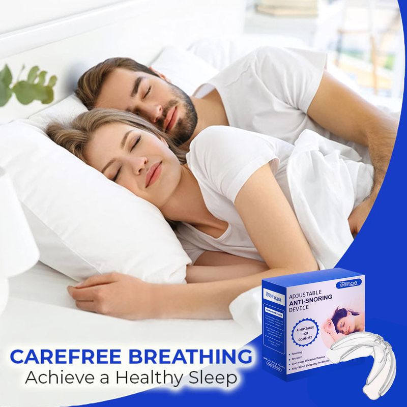 EELHOE Anti-snarkningstöd Förebygger snarkning Motverkar tandgnissling Mjuk andning Tandskydd Anti-snarkningstöd och skyddande stöd_voghion.com