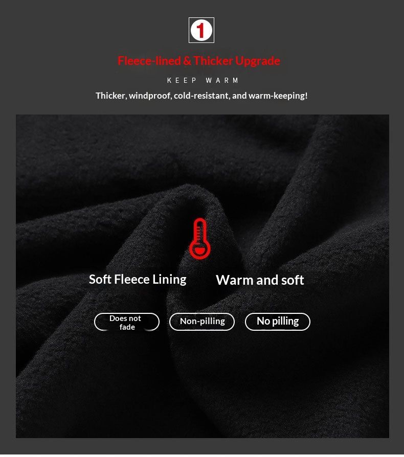 Pantalon unisexe 001, pantalon softshell d'hiver épais, doublé polaire et coupe-vent, résistant à l'usure, idéal pour la randonnée en extérieur (C181)._voghion.com