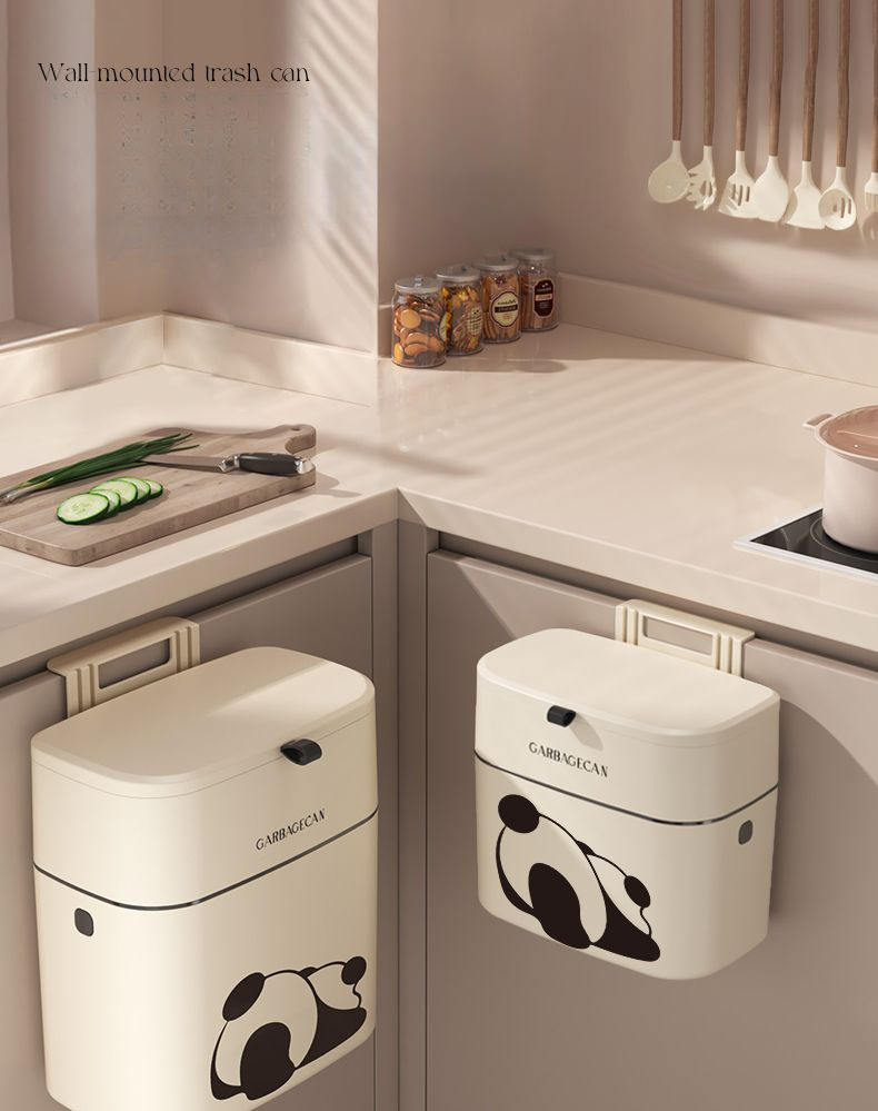 ACZT Brabantia Touch Bin – Soft-Close Lid, Wall-Mounted, Stainless Steel Kitchen Trash Can_voghion.com
