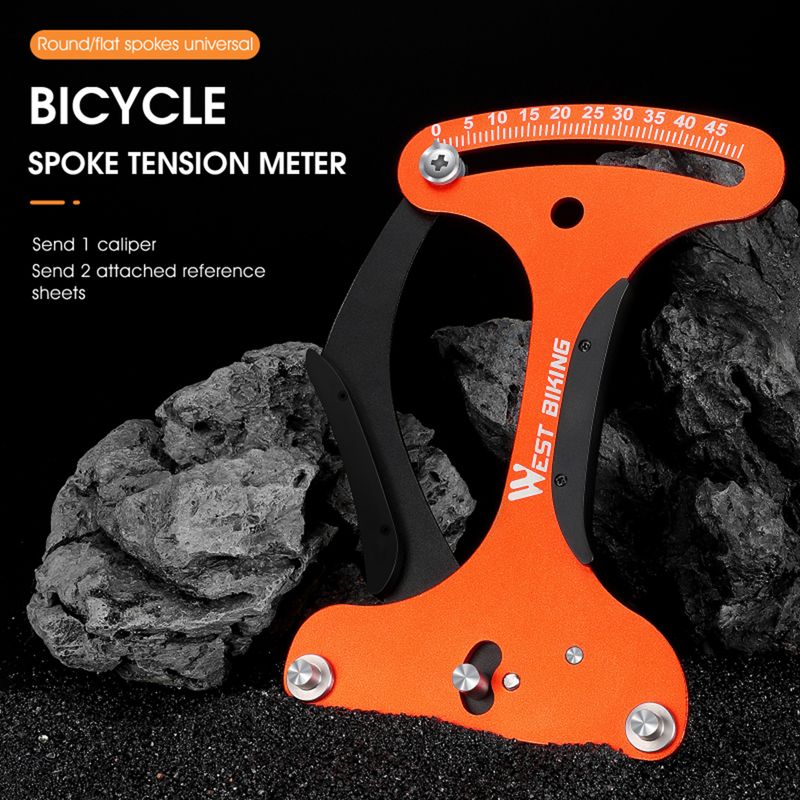 Kaou Tensiómetro de Bicicleta Herramienta de Bicicleta calibrada con precisión Medidor de tensión de Radios de Rueda de Bicicleta de montaña para reparación de Bicicletas_voghion.com