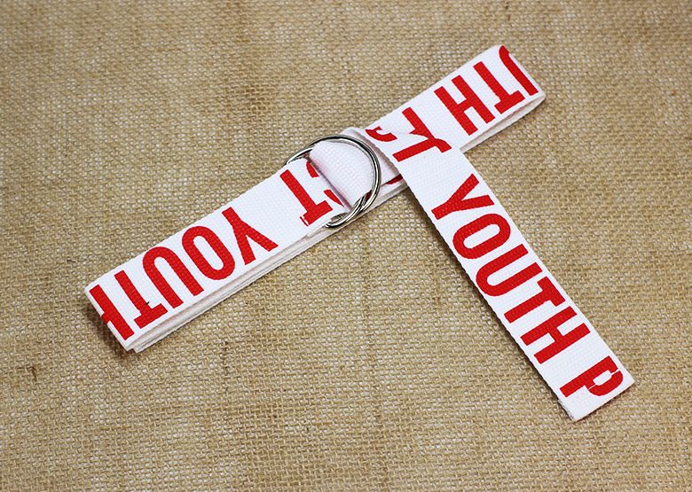 Dekorativer Gürtel aus Nylon-Canvas für Studenten, Kleid mit Doppelschlaufe und Schnalle, Damengürtel_voghion.com