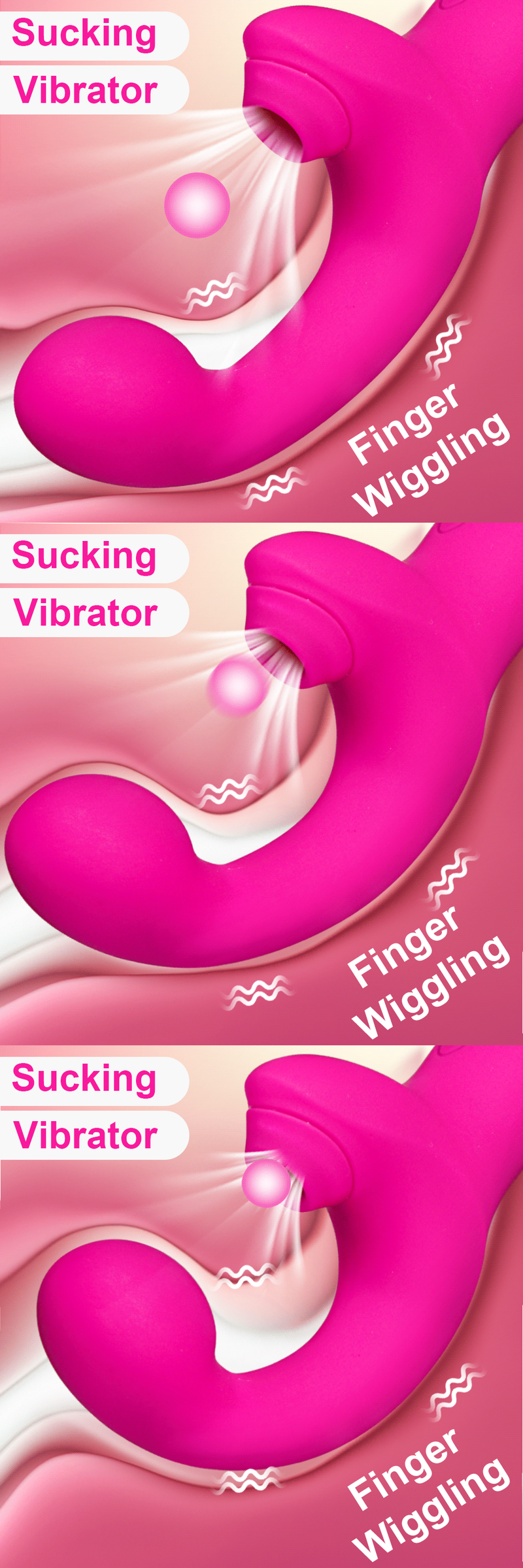 Seks untuk Produk Wanita Stimulator Klitoris Dapat Diisi Ulang Alat Pengisap Klitoris dengan 10 Mode Kuat_voghion.com
