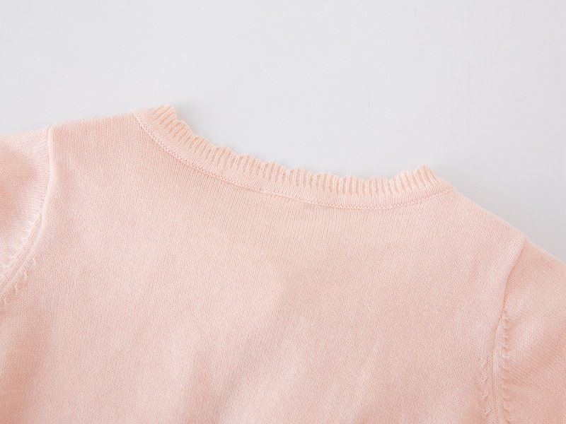 Mit Glitzer verzierte Strickjacke für Mütter und Kinder für Mädchen – Langärmliger Pullover mit offener Vorderseite aus weicher Baumwollmischung, perfekt für Kleider und formelle Anlässe_voghion.com