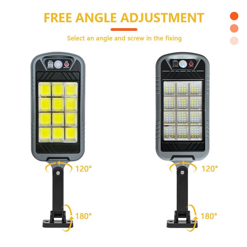Zonne-energie buiten waterdichte binnenplaats inductie LED, COB straatverlichting hoog vermogen integratie met afstandsbediening_voghion.com