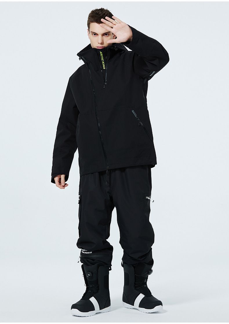 Unisex Lightweight Ski Jacket – Windproof & Water-Resistant Shell For Snowboarding Skiing_voghion.com