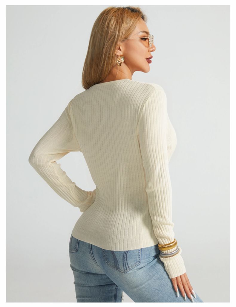 Women's Clothing pullover autumn and winter new irregular cross sweater women's chic tops knitted sweaters_voghion.com