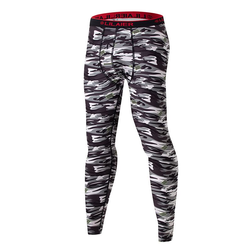 Calça térmica masculina com plataforma, tamanho EUA, outono e inverno, quente, casual, versátil, estampada e confortável_voghion.com