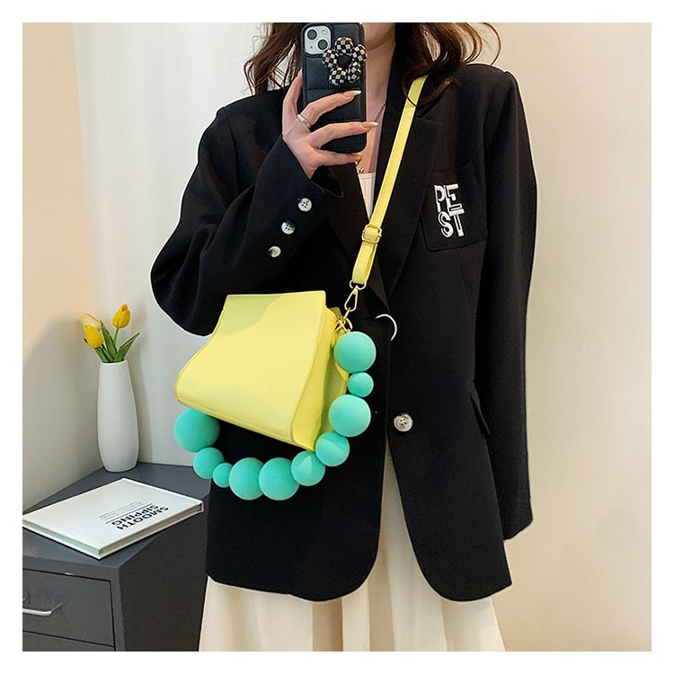 Tangzhu ins borsa a forma di palla a bolle design di nicchia banana per donna 2023 nuova versatile borsa a tracolla con una spalla_voghion.com