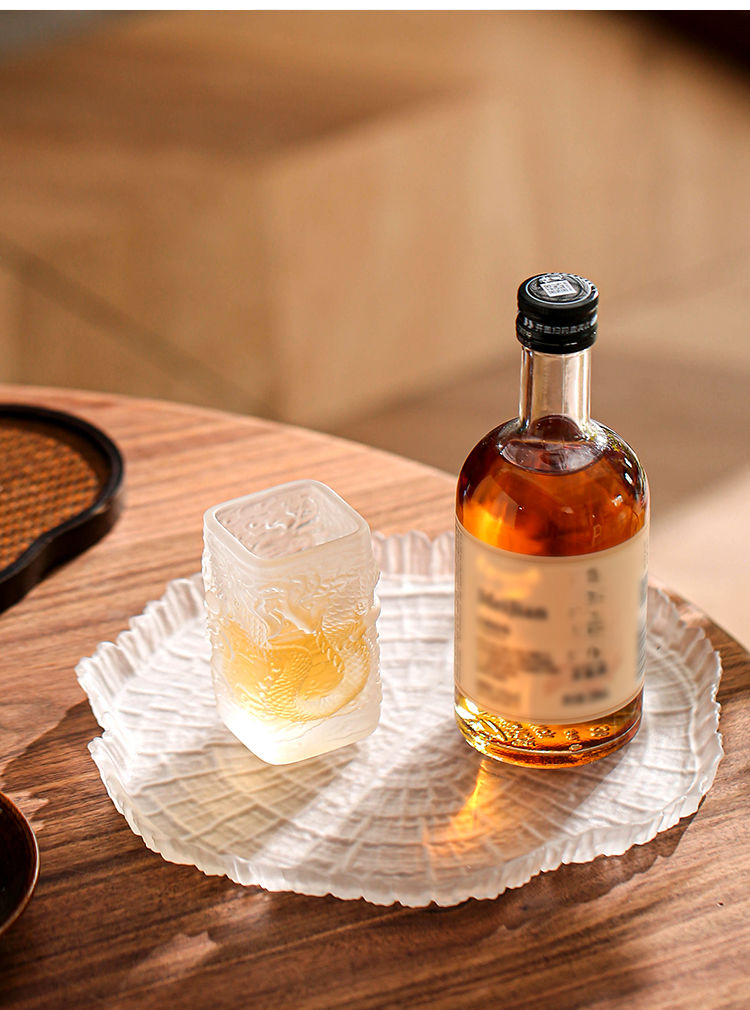 Ręcznie robiony wzór smoka, whisky, likier, zagęszczony kieliszek do wina, sake, kieliszek do wina_voghion.com