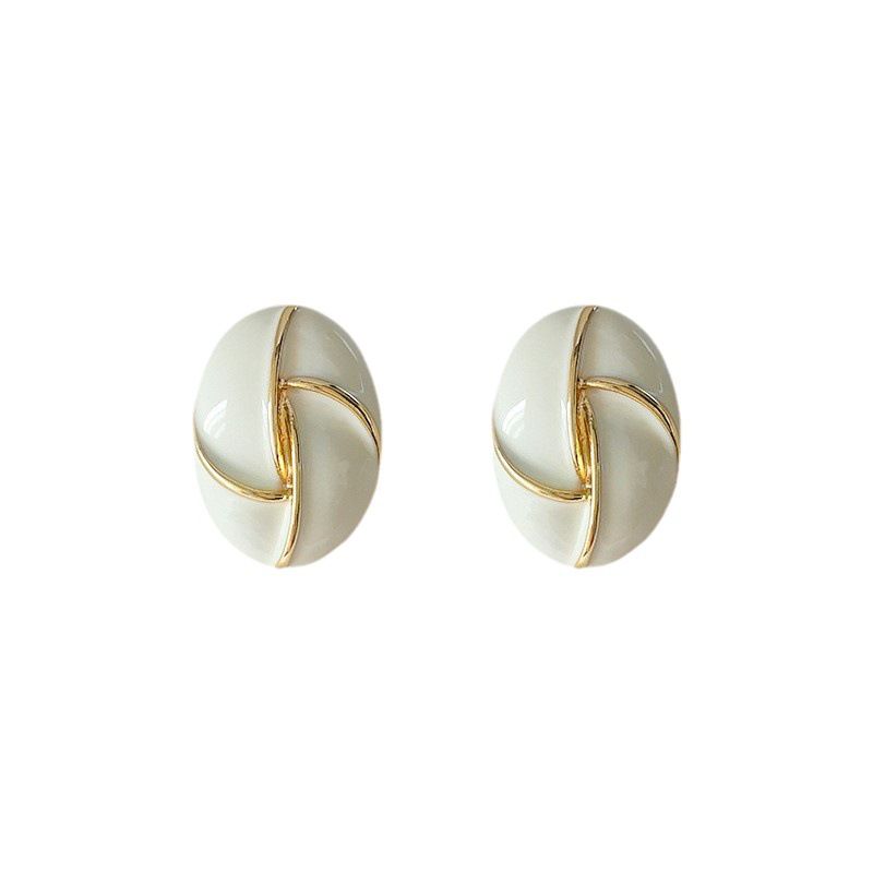 Orecchini vintage di alta qualità, di nicchia, leggeri, di lusso, alla moda, in stile metà secolo, con temperamento artistico, alla moda._voghion.com