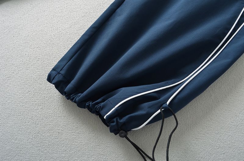 Pantalons de sport pour femmes, séchage rapide, coupe droite, décontractés, pour l'été, pour filles, amples, slim, avec cordon de serrage, jambes larges_voghion.com